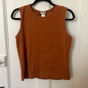 Burnt orange blouse for fall